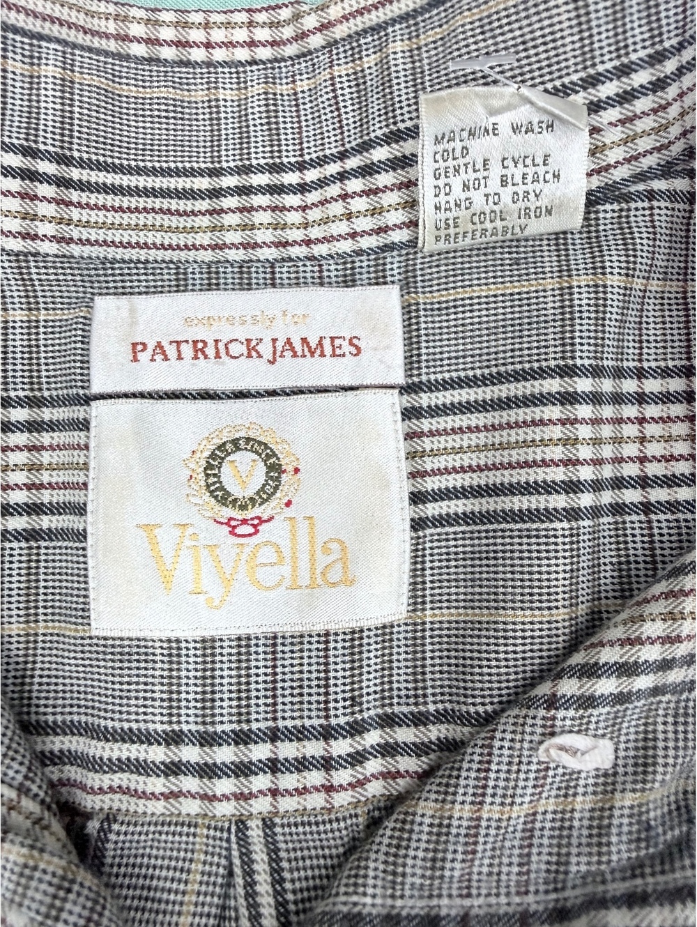 Viyella Patrick James Men's Long Sleeve Plaid Button-Up Shirt Size XXL